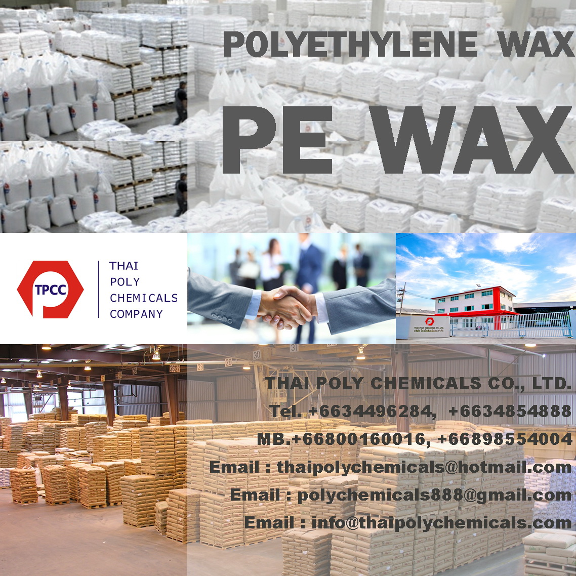 พีอีแว็ก, โพลีเอทิลีนแว็ก, พาราฟินแว็ก, PE wax, Polyethylene wax, Paraffin wax รูปที่ 1