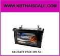 GLOBATT PACE 100 Ah แบตเตอรี่ดีพไซเคิล ชนิดน้ำ แต่ดูแลรักษาน้อย (รุ่นประหยัด) 