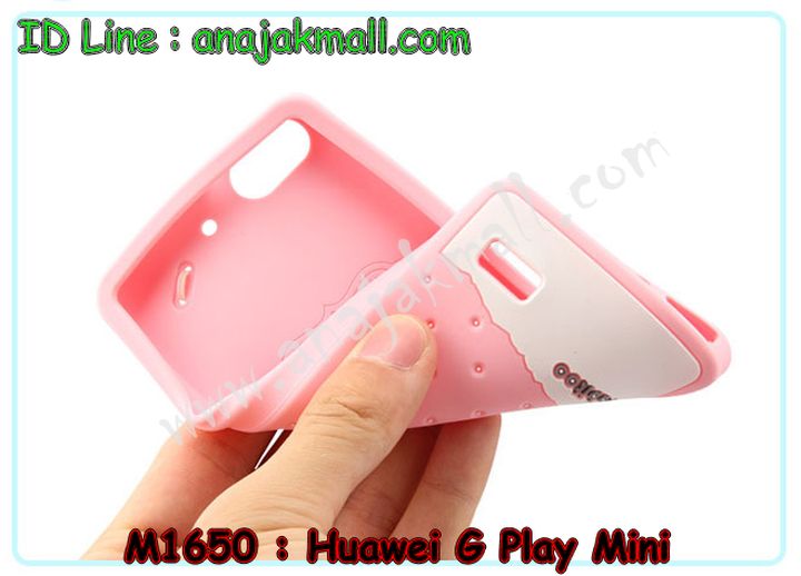 M1650 เคสซิลิโคน Huawei G Play Mini พร้อมสายคล้องมือ รูปที่ 6