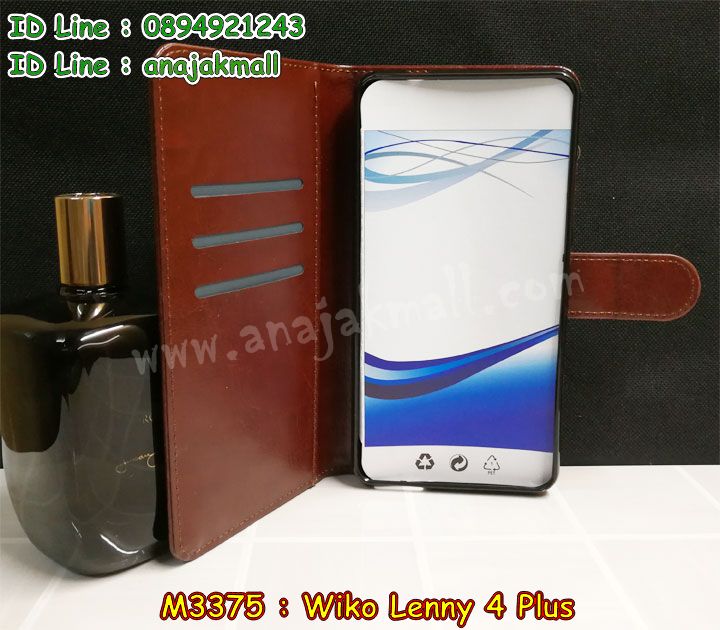 M3375 เคสฝาพับไดอารี่ Wiko Lenny 4 Plus มีช่องใส่บัตร รูปที่ 6