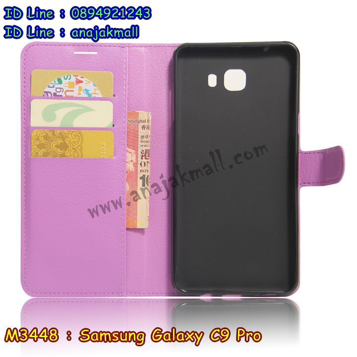 M3448 เคสหนังฝาพับ Samsung Galaxy C9 Pro รูปที่ 6
