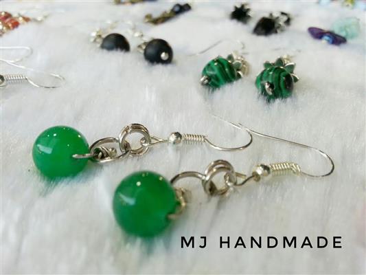 จำหน่ายเครื่องประดับ ต่างหู Handmade หินมงคล หินสี มุก ลูกปัด คริสตัล ข้อมือ รูปที่ 7