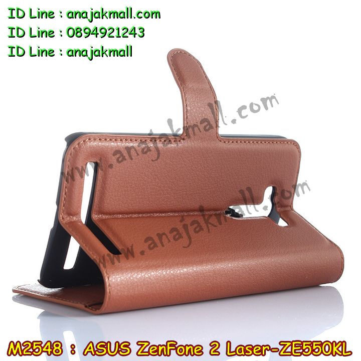 M2548 เคสหนัง ASUS ZenFone2 Laser-ZE550KL มีช่องใส่บัตร รูปที่ 6