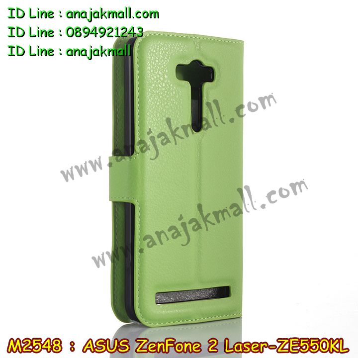 M2548 เคสหนัง ASUS ZenFone2 Laser-ZE550KL มีช่องใส่บัตร รูปที่ 4