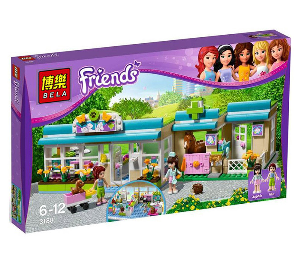 LEGO friends Set การดูแลสัตว์ น่ารักมากค่ะ จำนวน 324 ชิ้น แบบมาใหม่  สำหรับเด็กที่มีอายุ 6 ปีขึ้นไป ช่วยเสริมสร้างพัฒนาการของเด็ก ฝึกกล้ามเนื้อมือ พัฒนาการด้านความคิดสร้างสรรค์ ความจำ ต่อได้หลายแบบ ได้ความเพลิดเพลิน เป็นกิจกรรมครอบครัว ใช้เวลาว่างได้เลยค่ะ     ราคากล่องละ 550 บาท   ส่งทางปณ.EMS 80 บาท รูปที่ 1