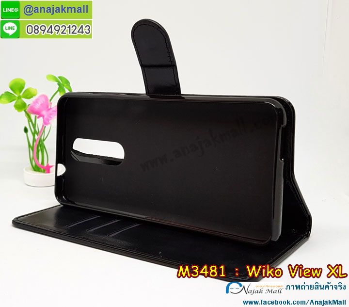 M3481 เคสฝาพับไดอารี่ Wiko View XL มีช่องใส่บัตรด้านใน รูปที่ 7