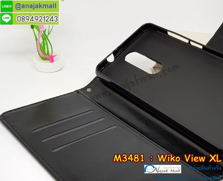 M3481 เคสฝาพับไดอารี่ Wiko View XL มีช่องใส่บัตรด้านใน รูปที่ 6