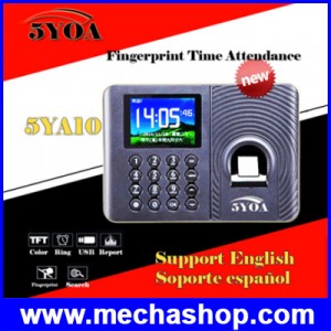 เครื่องสแกนลายนิ้วมือ สแกนนิ้วมือลงเวลา TFT 2.4inch Biometric Fingerprint Time Attendance Clock Recorder Employee รูปที่ 1