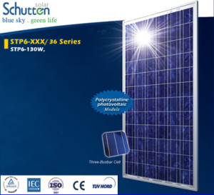 แผงโซล่าเซลล์ Schutten Solar Cell Poly-crystalline module 130W มาตราฐาน TUV IEC CE แผงโซล่าเซลล์ อายุการใช้งานนาน 25 ปี รูปที่ 1