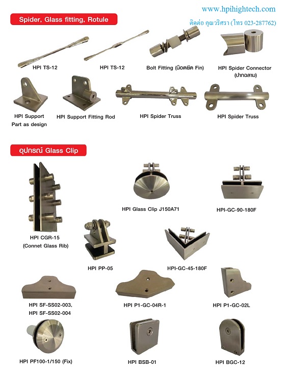 สไปเดอร์,แมงมุม,อุปกรณ์ยึดกระจก,ที่จับกระจก,ที่ยึดกระจก,Spider Fitting รูปที่ 1