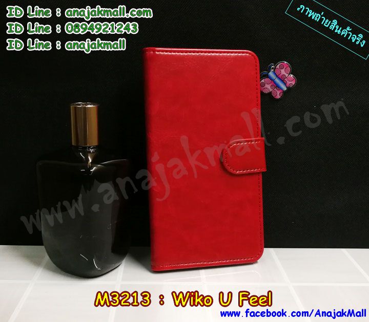M3213 เคสฝาพับไดอารี่ Wiko U Feel มีช่องใส่บัตร รูปที่ 2