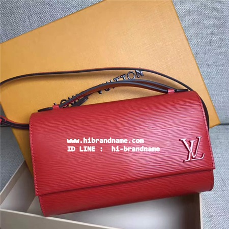 New Louis Vuitton Epi CLERY Bag (เกรด Hi-end) หนังลายไม้ สีแดง รุ่นมาใหม่ มีสายสะพายข้าง   รูปที่ 1