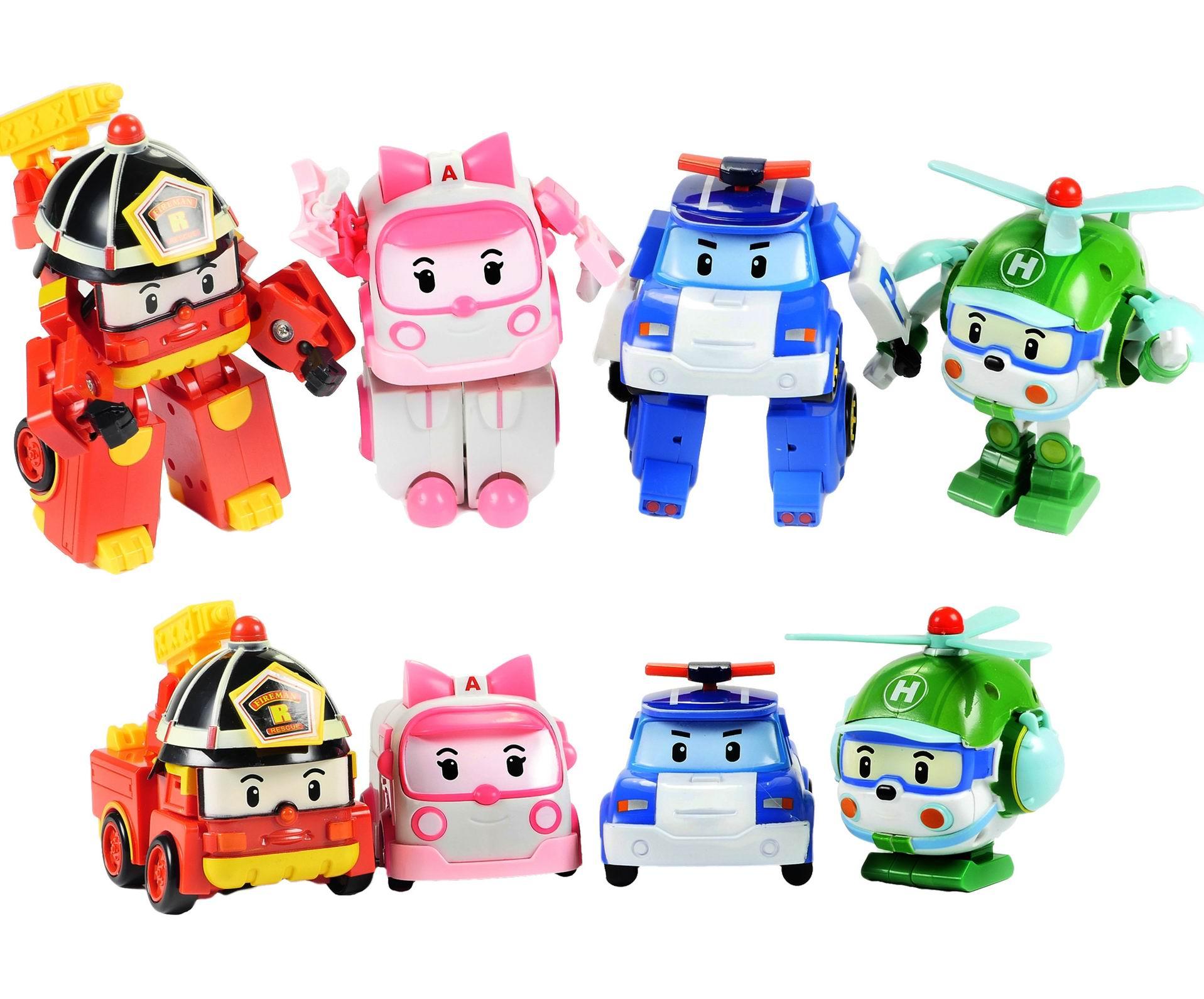 หุ่นยนต์แปลงร่าง ROBOCAR POLI (1 Set มี 4 ตัว) รูปที่ 3