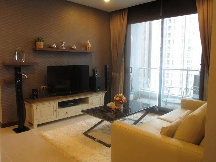 เช่าด่วน คอนโด Supalai Premier Asoke แบบ 2 ห้องนอน แต่งสวย ห้องมุม 5 นาทีจาก MRT เพชรบุรี **For Rent** A Nicely Furnished 2 Bedroom Unit- 5 Min from MRT Petchaburi รูปที่ 1