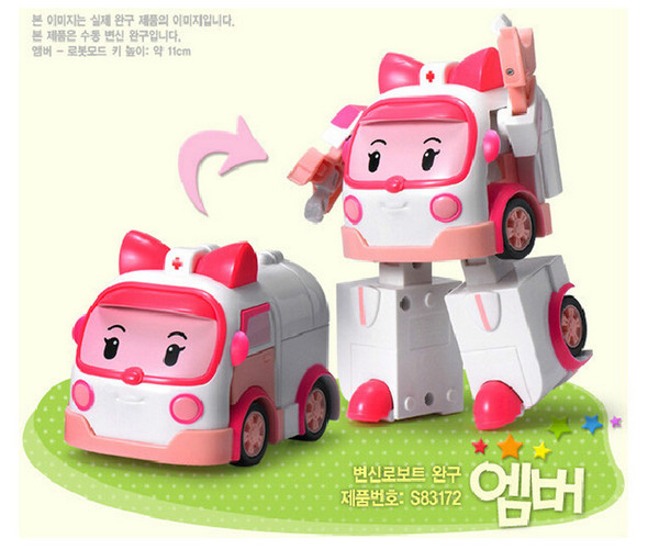 หุ่นยนต์แปลงร่าง ROBOCAR POLI (1 Set มี 4 ตัว) รูปที่ 7