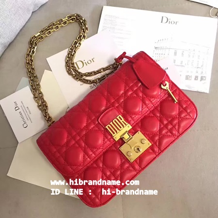 New Miss Dior Lambskin Bag (เกรด Hi-end) สีแดง หนังแกะ หนังแท้ทั้งใบ อะไหล่ทอง มาใหม่  รูปที่ 1