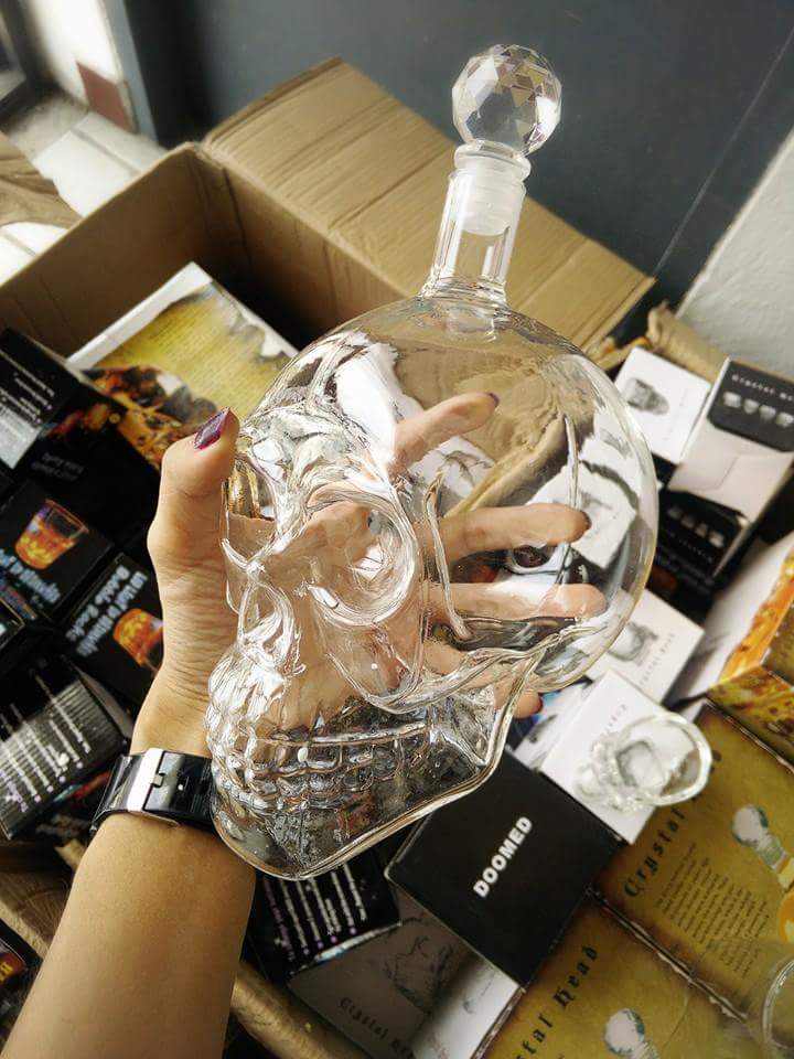 ขวดหัวกะโหลก ขวดใส่เครื่องดื่ม1000ML. รูปที่ 4