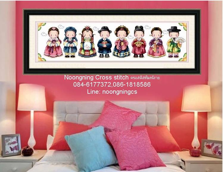 ร้าน noogningcrosstitch ครอสติสพิมพ์ลาย จำหน่ายครอสติส ภาพติดเพชร อุปกรณ์ปักครอสติส318 รูปที่ 1