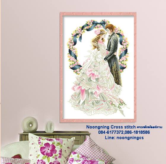 ร้าน noogningcrosstitch ครอสติสพิมพ์ลาย จำหน่ายครอสติส ภาพติดเพชร อุปกรณ์ปักครอสติส312 รูปที่ 1