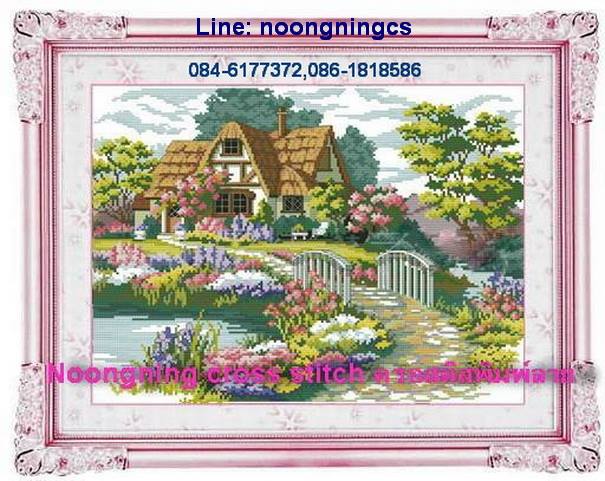 ร้าน noogningcrosstitch ครอสติสพิมพ์ลาย จำหน่ายครอสติส ภาพติดเพชร อุปกรณ์ปักครอสติส382 รูปที่ 1