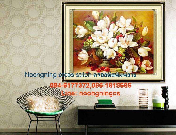 ร้าน noogningcrosstitch ครอสติสพิมพ์ลาย จำหน่ายครอสติส ภาพติดเพชร อุปกรณ์ปักครอสติส427 รูปที่ 1