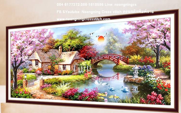 ร้าน noogningcrosstitch ครอสติสพิมพ์ลาย จำหน่ายครอสติส ภาพติดเพชร อุปกรณ์ปักครอสติส403 รูปที่ 1