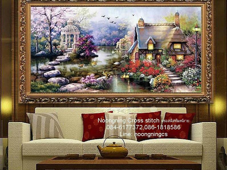 ร้าน noogningcrosstitch ครอสติสพิมพ์ลาย จำหน่ายครอสติส ภาพติดเพชร อุปกรณ์ปักครอสติส385 รูปที่ 1