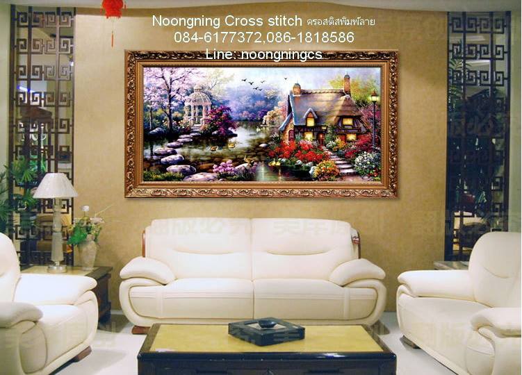 ร้าน noogningcrosstitch ครอสติสพิมพ์ลาย จำหน่ายครอสติส ภาพติดเพชร อุปกรณ์ปักครอสติส384 รูปที่ 1