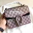 New Gucci Dionysus Blooms Shoulder Bag 8 นิ้ว (เกรด Hi-End) สีดำ หนังแท้   