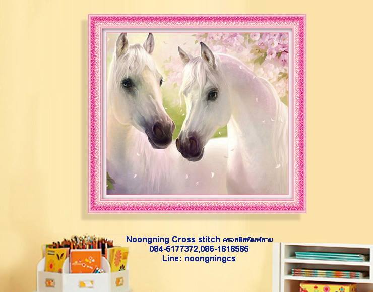 ร้าน noogningcrosstitch ครอสติสพิมพ์ลาย จำหน่ายครอสติส ภาพติดเพชร อุปกรณ์ปักครอสติส512 รูปที่ 1