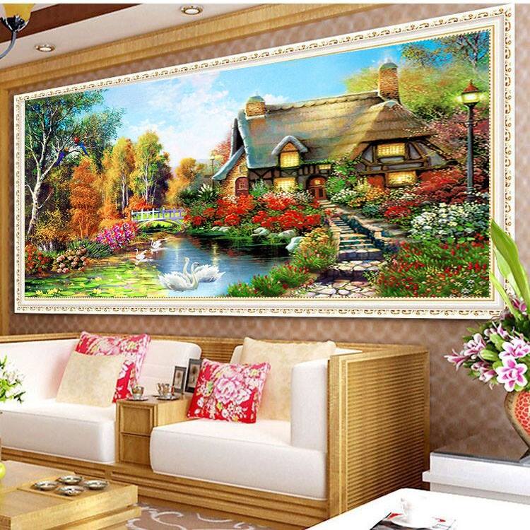 ร้าน noogningcrosstitch ครอสติสพิมพ์ลาย จำหน่ายครอสติส ภาพติดเพชร อุปกรณ์ปักครอสติส769 รูปที่ 1