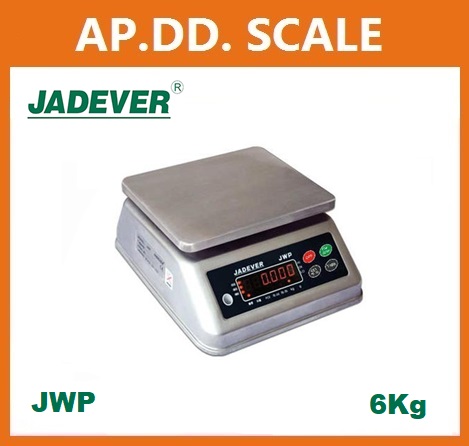  เครื่องชั่งกันน้ำ 6kg ยี่ห้อ JADEVER รุ่น JWP ราคาถูก รูปที่ 1