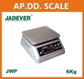  เครื่องชั่งกันน้ำ 6kg ยี่ห้อ JADEVER รุ่น JWP ราคาถูก