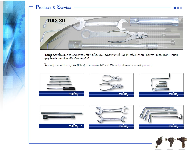 Tools Set เป็นชุดเครื่องมือติดรถยนต์ที่ทำส่งโรงงานประกอบรถยนต์ (OEM) รูปที่ 1