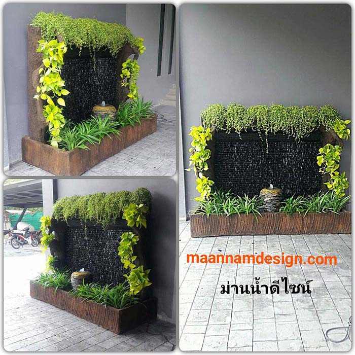 ขายน้ำตกจำลอง ขายน้ำตกในสวน ม่านน้ำในสวน น้ำตกจำลอง น้ำพุเสริมฮวงจุ้ย รูปที่ 7
