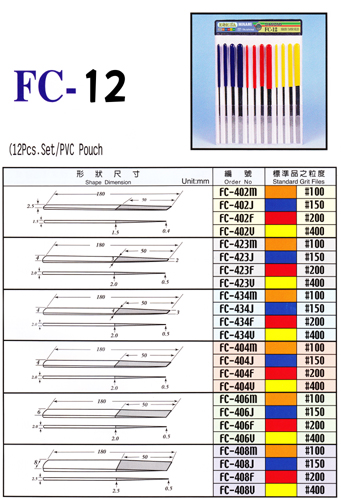 จำหน่ายตะไบเพชร FC-12 1 Set มี 12 ตัว แยกตัวขายได้ รับประกัน  การหลุดล่อน รับประกันเพชร สั่งทำเบอร์พิเศษ ได้ ราคา ชุดละ 5500 บาท รูปที่ 1