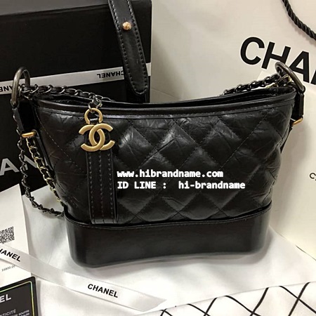 กระเป๋า Chanel Gabrielle Small Hobo in Black Bag หนังแท้ (เกรด Hi-end) หนังยับแบบ Shop อะไหล่เงินทองสวยค่ะ รูปที่ 1