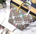 New Gucci Shopping Bag รุ่่นมาใหม่ชน Shop (เกรด Hi-end) สีเหลืองสวยลายมาใหม่ชน shop