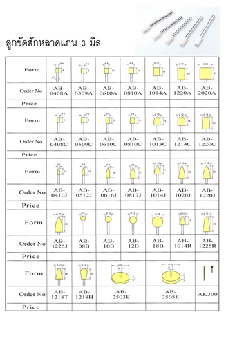  ลูกขัดสักหลาด ลูกขัดสักหลาด แกน 3 มิล ผลิตจากประเทศเยอรมันนี ใช้คู่กับ Diamond Compound เหมาะสำหรับ ขัดเงาแม่พิมพ์ ตัวสักหลาดไม่ลุ่ยง่าย รูปที่ 1