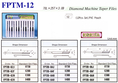 ตะไบเพชร FPTM-12 1 Set มี 12 ตัว แยกตัวขายได้ รับประกัน  การหลุดล่อน รับประกันเพชร สั่งทำเบอร์พิเศษได้  ราคา ชุดละ 6000 บาท