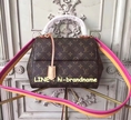 New Louis Vuitton Monogram Canvas Cluny BB หนังแท้ รุ่นมาใหม่ (เกรด Hi-end) สีชมพูสวยค่ะ