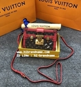 New Louis Vuitton Epi Petite Malle Bag (เกรด Hi-end) สีแดง หนังแท้ทั้งใบ สวยมาก  