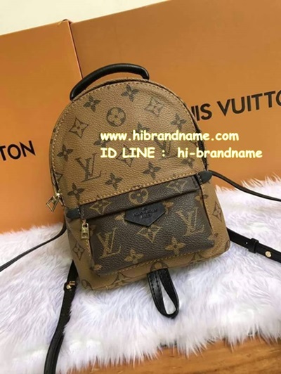 กระเป๋าเป้ Louis vuitton Monogram palmsprings backpack mini small ขนาด 7 นิ้ว (งานHiend) อะไหล่ทองสวยมากค่ะ รูปที่ 1