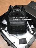 New MCM Backpack Bag  (เกรด Top Hi-End) สีดำ งานถือสลับกับของแท้ได้เลยค่ะ 