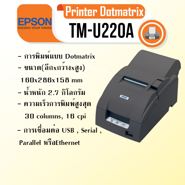 TM-T82 เป็นเครื่องพิมพ์ระบบความร้อน ให้ความเร็วในการพิมพ์ใบเสร็จรับเงินที่เร็วที่สุดในเครื่องพิมพ์ประเภทเดียวกันถึง 150 มม./วินาที ออกแบบให้มีขนาดกะทัดรัดสามารถวางในพื้นที่เล็กๆ ได้ มาพร้อมกับคุณสมบัติที่หลากหลายเพื่อให้ง่ายต่อการใช้งาน สามารถติดตั้งได้ทั้งแนวนอนหรือแขวนในแนวตั้งกับผนังได้ ความกว้างหน้ากระดาษ 58/80 มม. คุณสมบัติเครื่องพิมพ์ รูปที่ 3