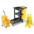 Cleaning Set A - Cleaning Cart & Wavebrake & Safety Sign โปรโมชั่นชุดทำความสะอาด