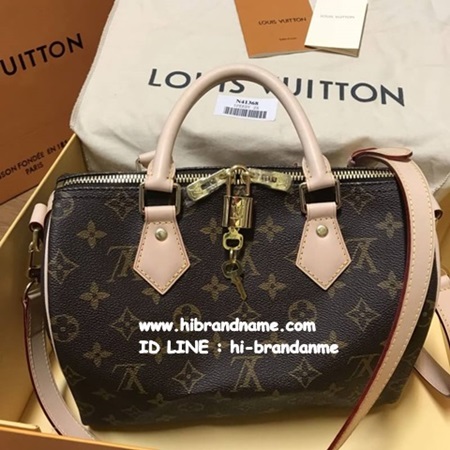 Louis Vuitton Monogram Canvas Speedy 30 With Shoulder Strap (เกรด Top Hi-end) ถือสลับกับของแท้ได้เลยค่ะ รูปที่ 1