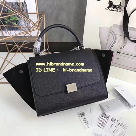 กระเป๋า Celine Trapeze ขนาด 10 นิ้ว สีดำ หนังแท้ สวยมากค่ะ (เกรด Hi-end)  รุ่นยอดฮิต ขายดี รูปที่ 1