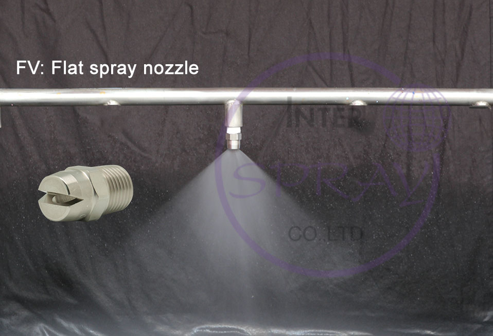 FV Flat spray nozzles หัวฉีดสเปรย์น้ำ ขนาดมาตรฐาน ราคาประหยัด รูปที่ 1