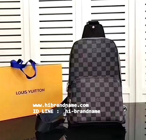  Louis Vuitton Damier Graphite Avenue Sling Bag (เกรด Hi-end) หนังแท้ทั้งใบ  อะไหล่เงินสวยค่ะ รูปที่ 1